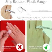 Ring Sizer Measuring Tool Set Ring Gauges with Finger Sizer Mandrel Ring Sizer Tools for Jewelry Sizing Measuring