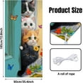 thumbnail image 6 of Cat-Themed Door Cover, 6x2.9ft Happy International Cat Day Door Banner, Cute Animal Door Decoration, Vibrant Home Decor for Kids Room, Nursery, Living Room, 6 of 6
