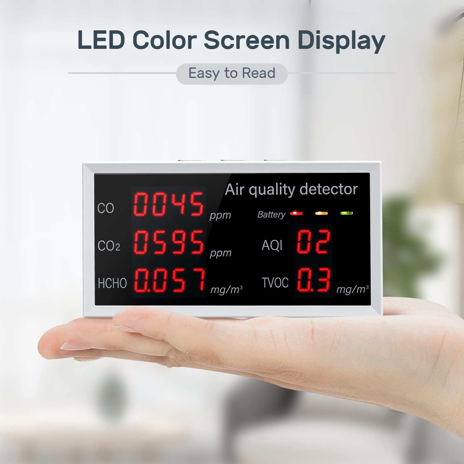 5-in-1 Carbon Dioxide Monitoring Meter