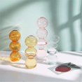 thumbnail image 2 of Florero hidropónico, macetas de cristal transparente de tres bolas de 6,5 pulgadas de alto, adecuado para bodas/fiestas/eventos/oficina en casa o decoración de comedor/sala de estar (naranja), 2 of 5