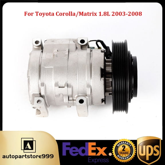 Air A/C Compressor For Toyota Corolla/Matrix 1.8L 2003 2004 2005 2006 2007 2008