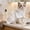 🌻 White#39, variant on Pet Drying Robe Hooded Absorbent Wrap for Dogs and Cats Adjustable Washable for Home Travel after Bath