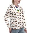 thumbnail image 6 of Uemuo Labrador Retriever Dog Pattern Women's Hoodie with Eye-catching Drawstrings- Casual Pullover Hoodie with Kangaroo Pocket, Stylish Hooded Sweatshirt-Large, 6 of 7
