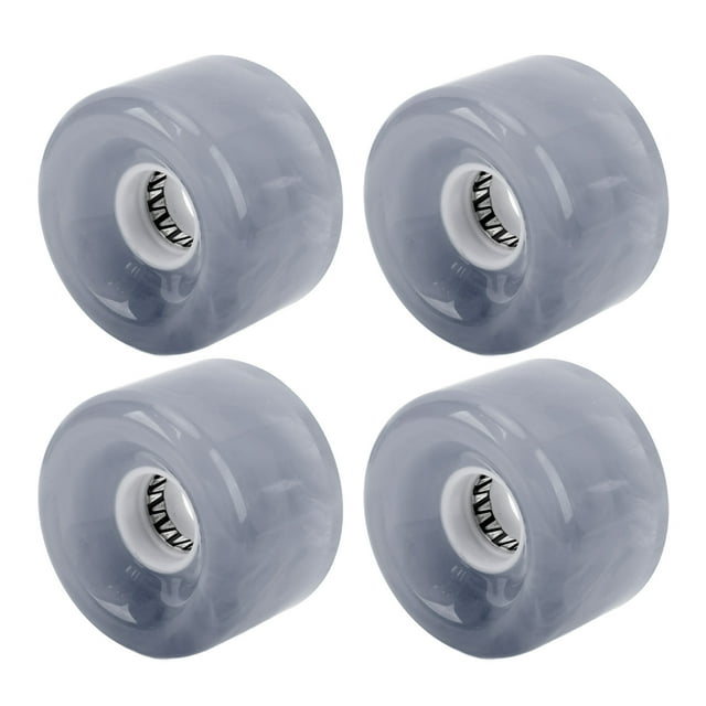 Ensemble de Roues de Planche à Roulettes 4 Pcs 52mm avec Roulements et Entretoises pour Longboard Cruiser