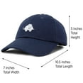 thumbnail image 3 of DALIX Cute Elephant Hat Cotton Baseball Cap in Navy Blue, 3 of 7