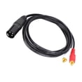 thumbnail image 4 of XLR To Dual  Y Splitter Cable, Eliminate Static Noise Microphone Cables 5ft  For  Station For Stage Lighting For Speaker Systems For Microphones, 4 of 8