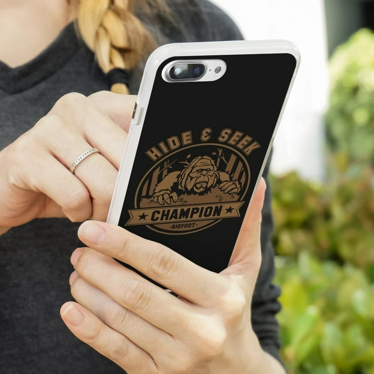 Hide and Seek Champion Bigfoot Sasquatch Funny Protective Slim Fit