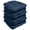 Navy, variant on Indoor-Outdoor Reversible Patio Seat Cushion Pad 6 Pack - Charcoal 19" x 19"