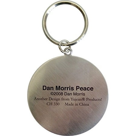 Dan Morris - Peace Sign - Metal Keychain