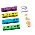 thumbnail image 3 of Juguetes de madera para deletrear, educativos, multijugador, actividades de aprendizaje para niños y niñas, CVC bloques de 2cm, 3 of 9