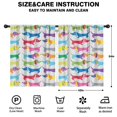 thumbnail image 2 of Blackout Kids Curtains,Colorful Funny Dachshund Childrens Insulated Curtains Set Of 2,Bedroom Essentials,Toddler Room Decor 42"x54"(106x137cm), 2 of 4