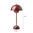thumbnail image 4 of Lámpara de noche con forma de hongo, luces LED nocturnas, interruptor táctil para dormitorio (rojo vino), 4 of 8
