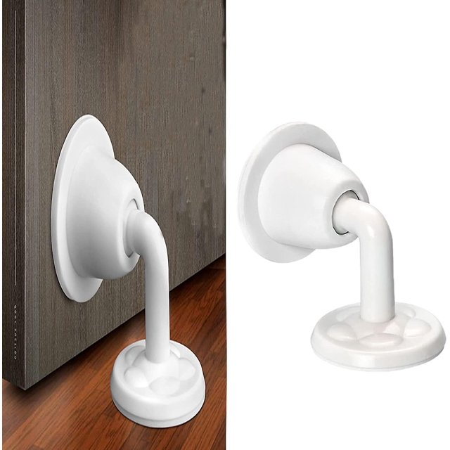 Tope De Puerta,Protector De Pared Decorativo,Soporte De Parachoques De Goma Pasta De Piso Inferior,Seguridad Suave Autoadhesivo Flexible Sin Necesidad De Taladrar Para Oficina En Casa1pcs ER