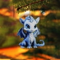 Blue And White Porcelain Color Dragon Baby Pendant Christmas Tree Cute