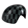 thumbnail image 3 of Black/Grey checkered Red Mirror Cover for MINI Cooper Hardtop F55 F56, 3 of 10
