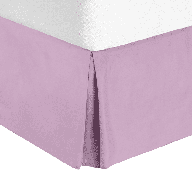 14 Tailored Pleated Bed Skirt Dust Ruffle Twin Xl Lavender Dream By Clara Clark Walmart Com Walmart Com