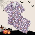 thumbnail image 5 of WEAIXIMIUNG Ensemble 2 Pcs Pyjamas pour Enfants Imprimé Graphique Chemise à Manches Courtes à Boutons et Shorts Ensemble de Pyjama 2-3 Ans, 5 of 5