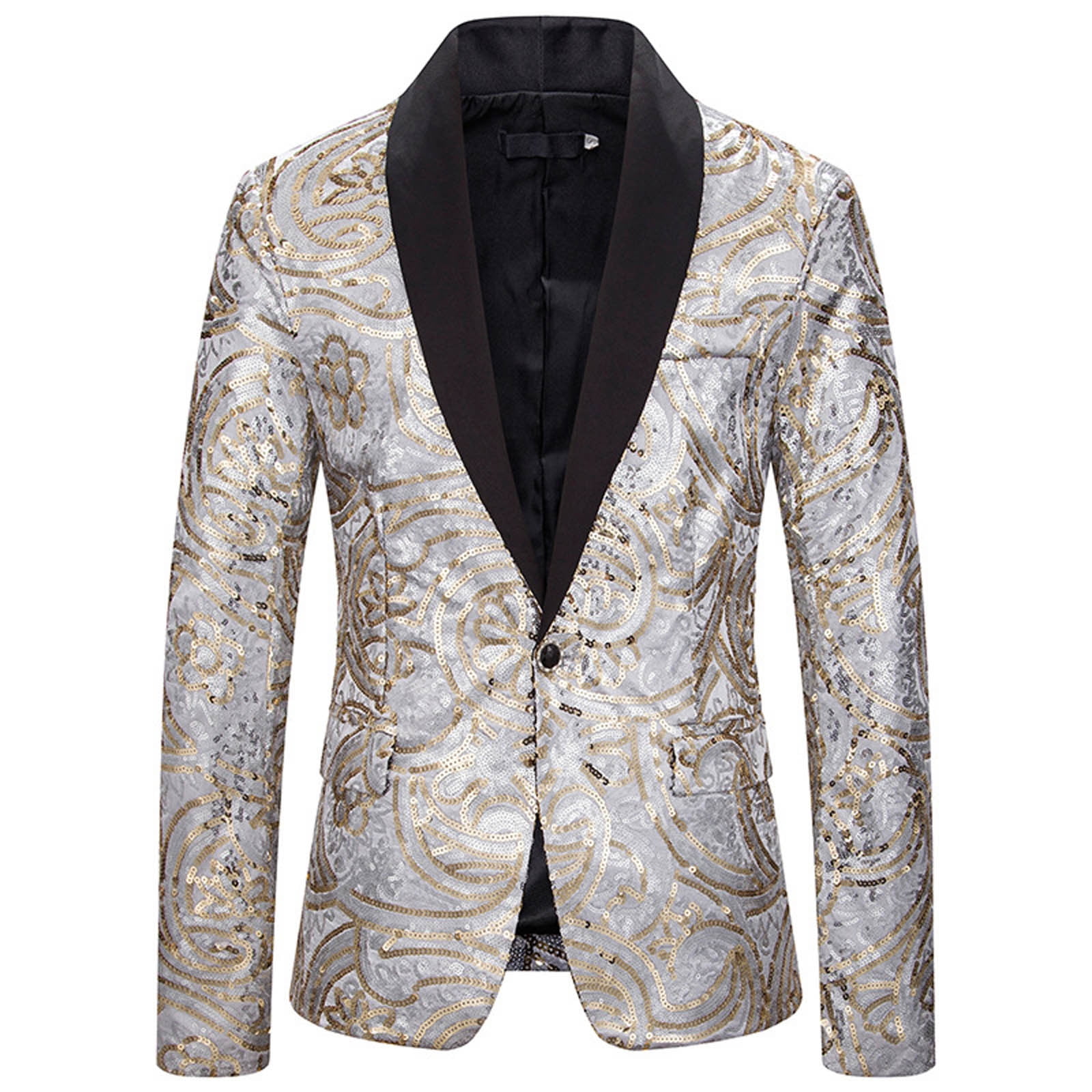 Floleo Men Coat Clearance Summer Fall Men Casual Suit Collar Single ...