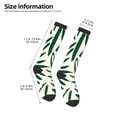 thumbnail image 4 of Fotbe Palm Branch With Leaves print Women's Men's Novelty Crew Socks Cotton Socks Knee High Socks for Walking,Running,Nurses,Pregnancy, 4 of 8