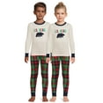 thumbnail image 2 of Dearfoams Kids Unisex Plaid Bear Matching Family Pajamas Set, 2-Piece, Sizes 6-12, 2 of 12