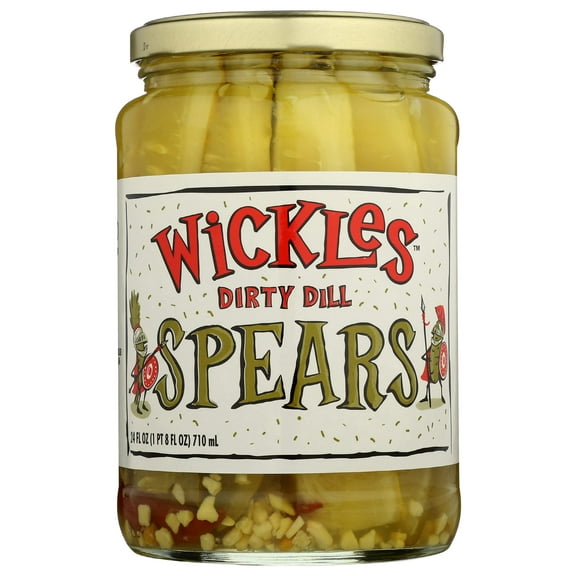 Wickles - Pickles Dill Spears - 24 Oz, Case of 6