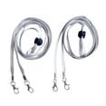 thumbnail image 4 of 2 correas de retención para guantes de esquí, muñequeras flexibles para hombres y mujeres, fáciles de instalar para accesorios de snowboard con clips gris, 4 of 8