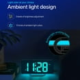 thumbnail image 3 of Onekawa Digital Alarm Clock Large LED Display RGB Alarm Clock with 10 Color Night Light Adjustable Brightness USB Charging Clock for Bedroom Nightstand Home Office Decor, 3 of 10