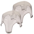thumbnail image 1 of OULII 2Pcs Step Stool for Kids Outdoor Use Transparent Grey Color, 1 of 8