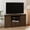 Walnut, variant on Melidee Farmhouse Television Stand for 65 Inch TV with Sliding Barn Door, Engineered Wood, Gray, 58" W x 15.7" D x 31" H