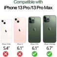 thumbnail image 2 of Southwit for iPhone 13 Pro/iPhone 13 Pro Max Camera Lens Protector, [4TH Gen New Bling Design] Glitter Shiny Diamond Metal Ring Tempered Glass Back Camera Screen Protector Lens Cover, 2 of 5