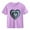 Purple, variant on Kids Valentine Shirt for Girls Pink Heart T-Shirt Layered Denim Detail Short Sleeve Cotton Top Casual,Size 9 T