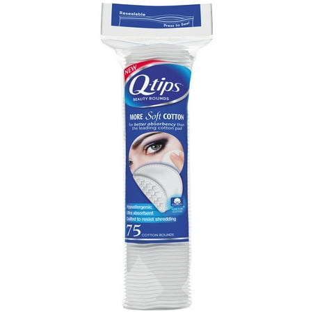 Q-tips Beauty Cotton Rounds, 75 ct