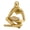 Gold, variant on Xirurus Abstract Thinker Reading Statue Resin Sitting Figure Ornament for Living Room Home Decor Cabinet Bookshelf Desk Display Wedding Gift, Gold (8.5x6x11.5 cm / 3.3x2.4x4.5 in)