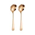 thumbnail image 2 of Ynlkorvg Tableware Round Spoon 304 Stainless Spoon Fork Household Cute Small Soup Spoon Thick Round Bottom Eating Spoon, 2 of 9