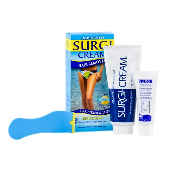 ard62-cream-kit-0-5-oz , Ardell Surgi Cream Hair Remover For Bikini & Legs , Hair Scalp Skin Body - Pack of 3 w/ SLEEK Teasing Comb