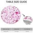 thumbnail image 6 of Pink Breast Cancer Round Fitted Tablecloth with Elastic Edge,Dining Table Cover Waterproof,Outdoor Round Tablecloth for Camping,Dining,Indoor and Outdoor, 6 of 7
