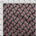 thumbnail image 3 of oneOone Viscose Tissu Noir Fleurs Robe Tissu Tissu Imprimé par la Cour 42 Pouces de Large, 3 of 4