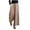 Khaki, variant on Staron Summer Pants for Women Bohemian Casual Wide Leg Linen Cotton High Waist Elastic Drawstring Striped Trousers with Pockets, Pink L