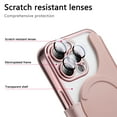 thumbnail image 2 of for iPhone 13 Pro Max Wallet Case with Camera Lens Protector Film, Clear Magnetic Phone Cover Compatible with Mag-Safe Charging, RFID Blocking PU Leather Case with Card Holder Flip Kickstand, Rosegold, 2 of 11