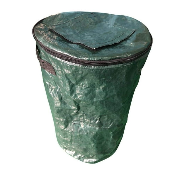 Collapsible Compost Bin,Yard Waste Bag, Reusable Heavy Duty Garden Leaf Waste Bag Yard Compost Bin Composting Fruit