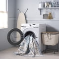 thumbnail image 3 of SAFAVIEH Martha Stewart Felix Medallion Machine Washable Area Rug, Turquoise/Beige, 4' x 6', 3 of 11