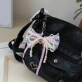 thumbnail image 4 of lanema Imitation Pearls and Lace Bowknot Bag Accessory With Portable Designs Fashion Accessory for Sweet Styles Enthusiasts, 4 of 13