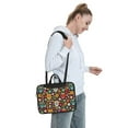 thumbnail image 7 of ZICANCN Laptop Case 14 inch, Mexican Flowers Sugar Skull Work Shoulder Messenger Business Bag for Women and Men, 7 of 7