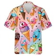 thumbnail image 4 of Las más nuevas camisetas holgadas y transpirables con estampado 3D de muñeco de nieve y helado para hombre y mujer, camisetas de manga corta para fiesta en la playa, 4 of 5