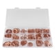 thumbnail image 1 of 395pcs Solid Copper Flat Ring Washers Sump Plug Assortment 18 Sizes Kit with Box, 1 of 5