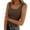 Brown, variant on Casual Womens Tank Tops Plus Size Summer Red Sleeveless Camisoles for Women Shaping Crew Neck Solid Color Cami Tops