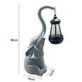 thumbnail image 6 of Sunjoy Tech Outdoor Elephant Solar Lamp Decoration Weather-resistant Waterproof Solid Resin Craft Elephant Ornament Statue Figurine Yard Balcony Garden Supplies, 6 of 8