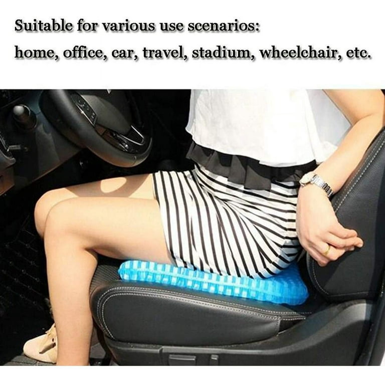 FOMI Thick Premium All Gel Orthopedic Seat Cushion | (16.5 x 18) | Large  Comfortable Pad for Car, Office Chair, Wheelchair, or Home | Pressure Sore