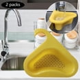 thumbnail image 4 of Colador de fregadero de esquina multifunción, filtro de drenaje de estante de esponja, cesta de fregadero en forma de cisne, accesorios de cocina, Amarillo Soledad Filtro de fregadero de esquina, 4 of 8