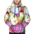 thumbnail image 5 of Bingfone Colorful Easter Eggs Men'S Drawstring Hoodie Long Sleeve Pocket Sweatshirts-X-Large, 5 of 9
